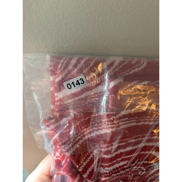 Zara Red Dress Small Jacquard Knit Sweetheart Neck Marble Swirl Conforming - Picture 14 of 14